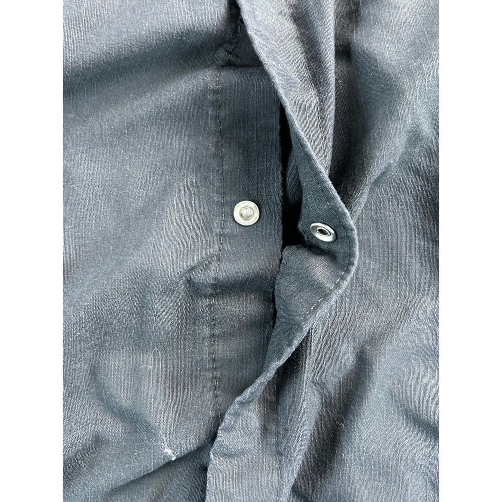 Red Kap Men's L Short Sleeve Mechanic Work Shirt Black Industrial Uniform - Picture 6 of 10